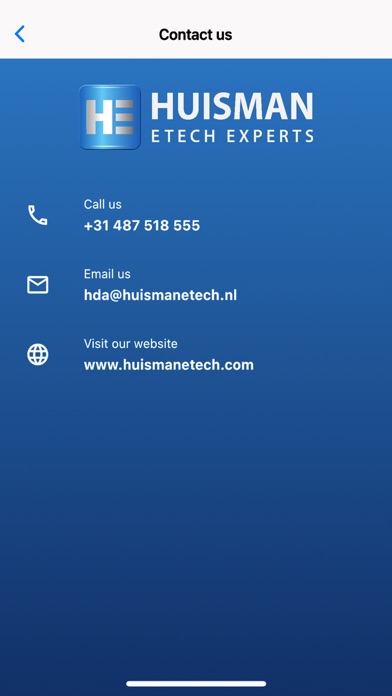 Huisman ETech Diagnostics Screenshot