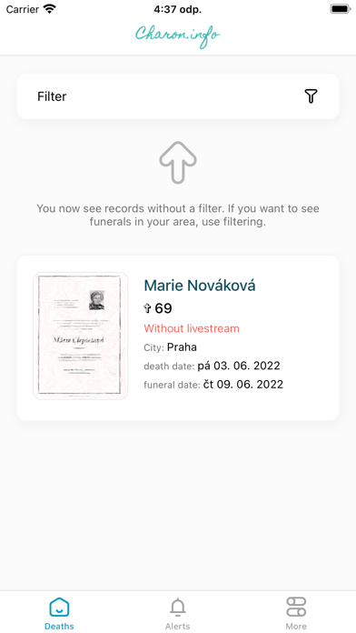 Charon.info Screenshot