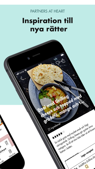 Arla Pro recept, för matproffs Screenshot