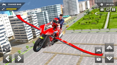Flying Bike – Fly Motorbike 3D Screenshot on iOS