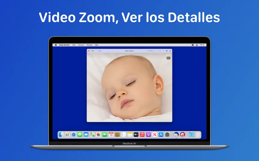 Captura de pantalla de Cloud Baby Monitor en iPhone 5
