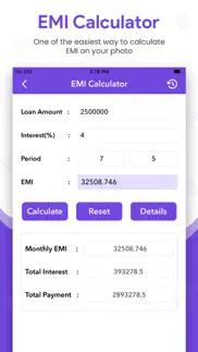 emi calculator - loan app iphone screenshot 1