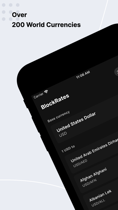 Blockrates - Exchange rates Screenshot