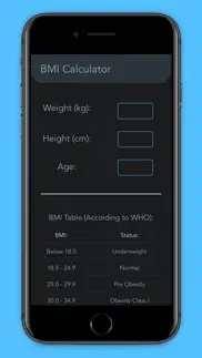 pro bmi caclculator iphone screenshot 2