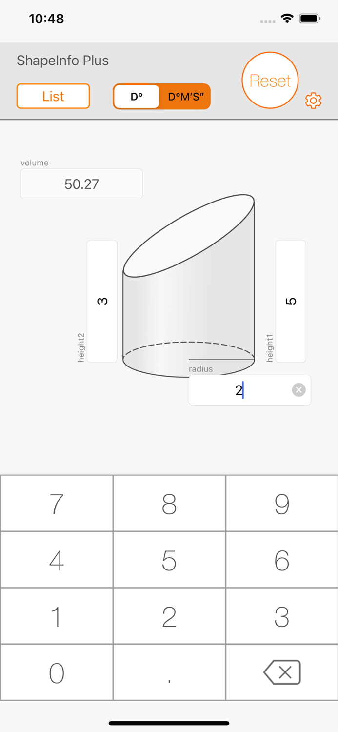 Figure calculator ShapeInfo
