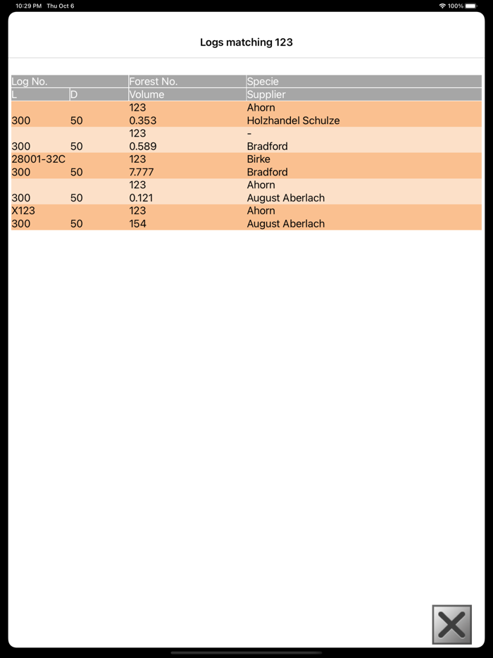 TIMBERplus Log Receival
