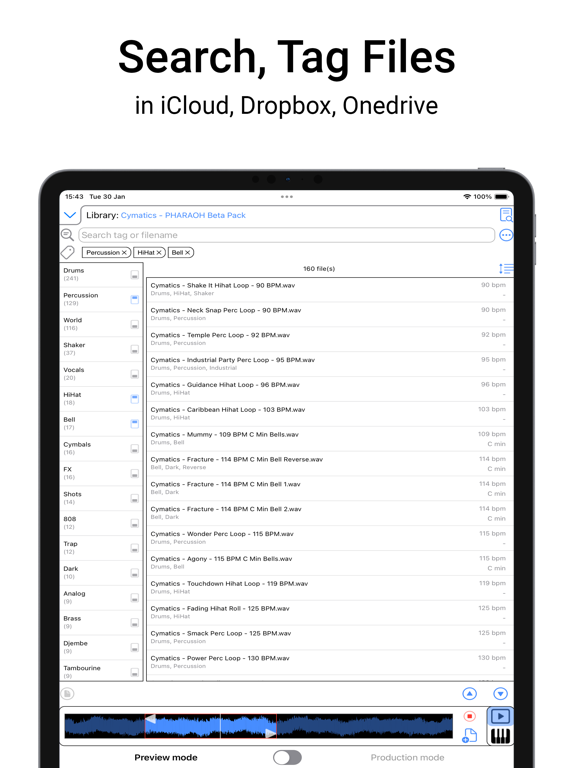 Media Assistant iPad screenshot 3 - Music app