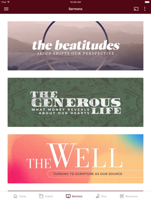 Renaissance Church iPad screenshot 2 - Lifestyle app