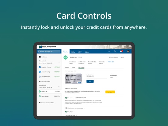 NJFCU Mobile iPad screenshot 3 - Finance app