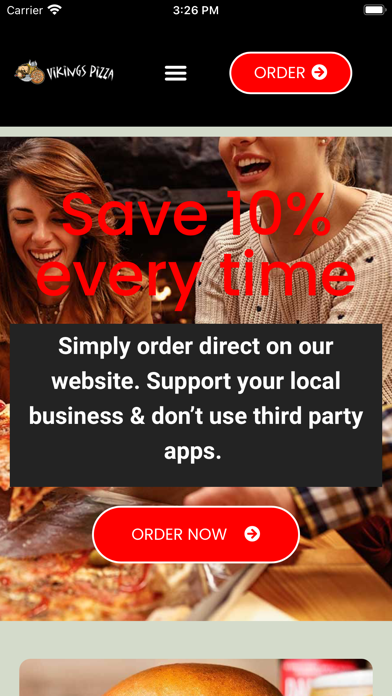 Vikings Pizza - York Screenshot