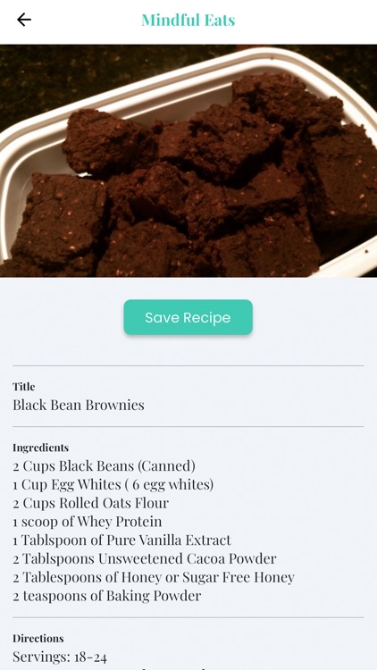 Mindful Eats Recipe App