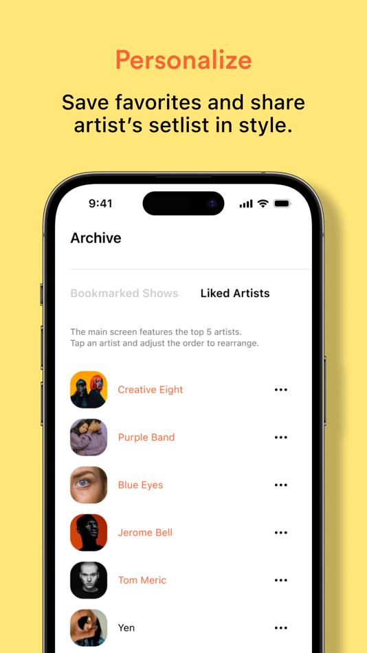 #4. Seta - The Setlist App (iOS) 由: HYEJI KO