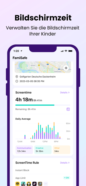‎Kindersicherung App - FamiSafe Screenshot