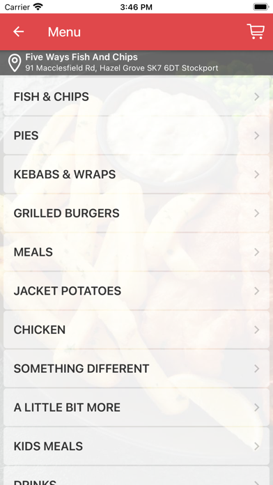 FiveWays Fish and Chips Screenshot