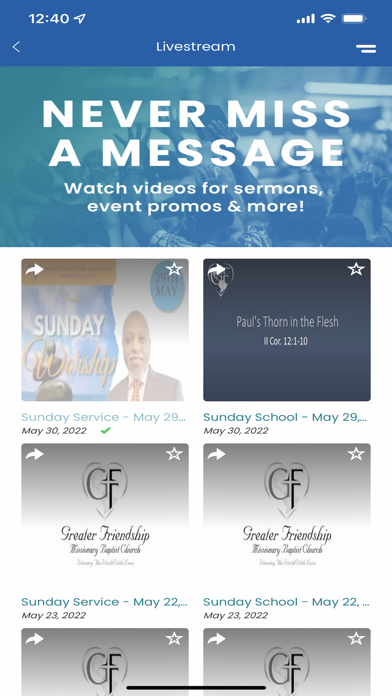 Greater Friendship MB Church Screenshot