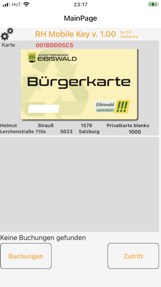 #2. RH Mobile Key (iOS) 由: Helmut Strauss