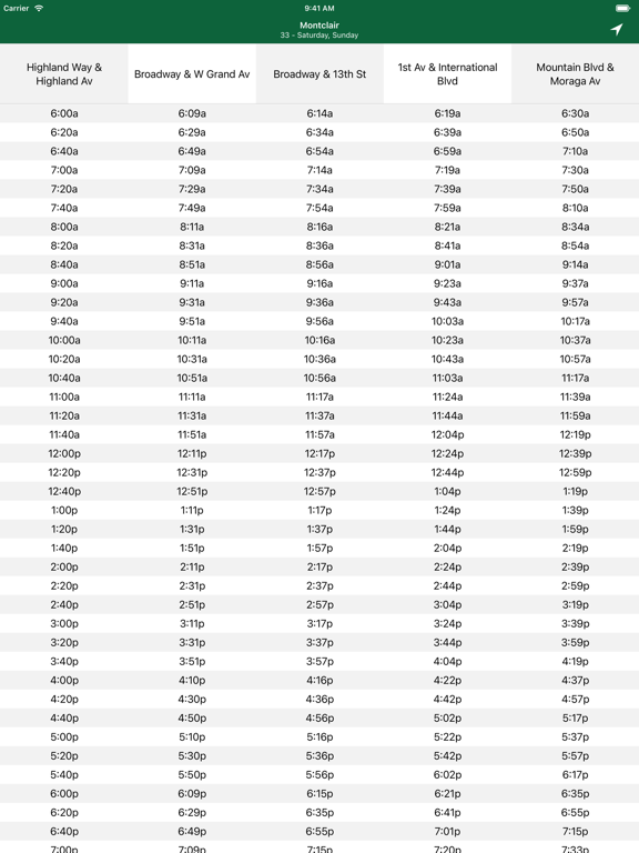Screenshot #6 pour Schedules - AC Transit