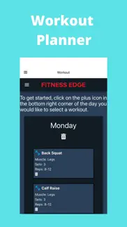 workout planner app iphone screenshot 1