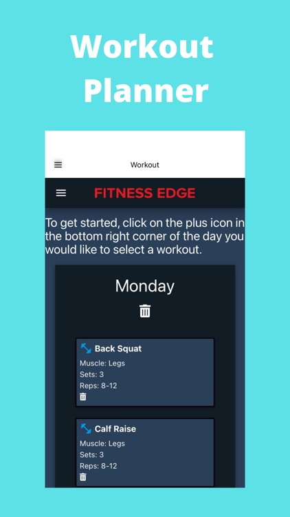 Workout Planner App