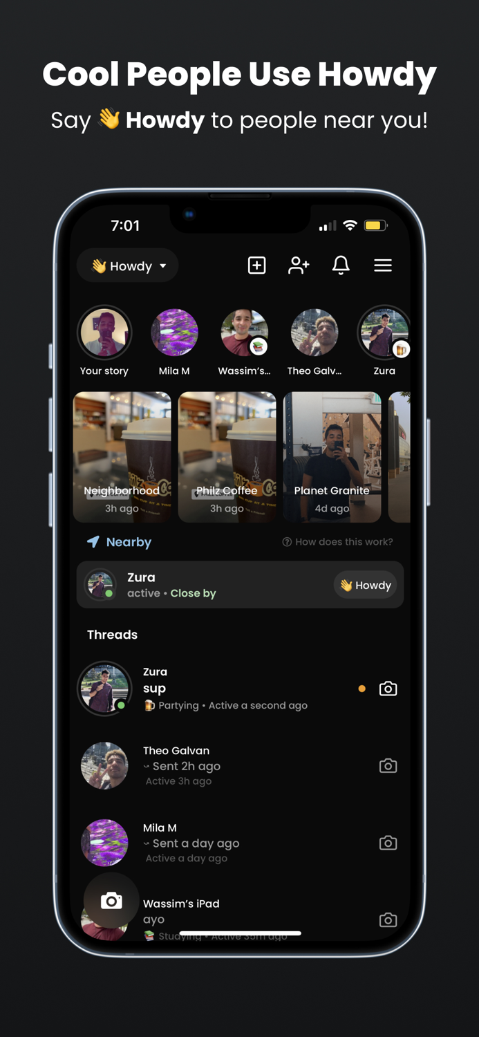 Howdy - Chats and Group Stories