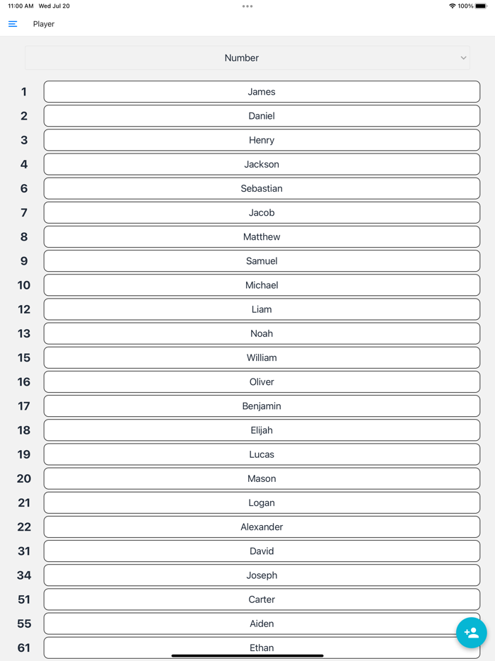 Baseball Lineup Cards