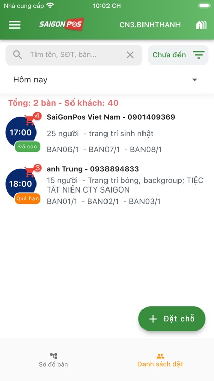 Relisoft - Quản lý đặt bàn