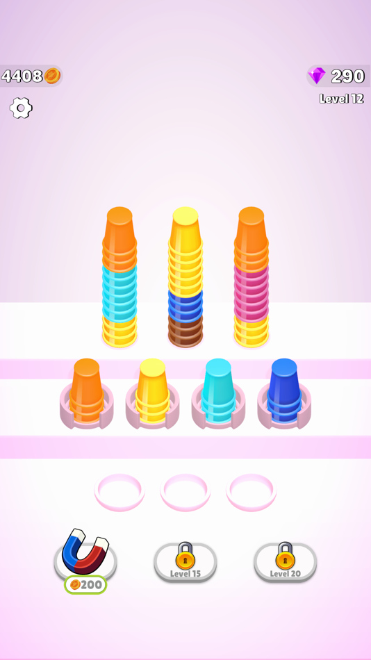 #1. Nesting Cups (iOS) 由: Mehmet Fatih Sahin