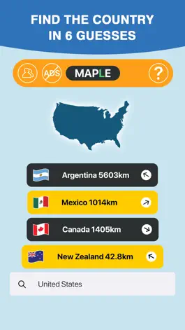 Game screenshot Maple: Worldle Country Guess mod apk