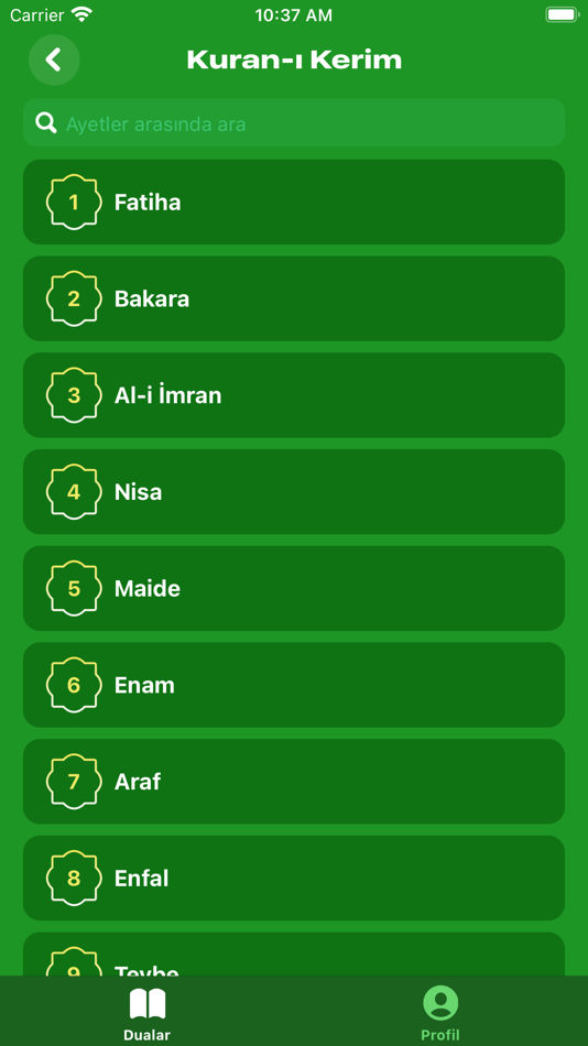 #2. Dualar (iOS) Podle: Savaş Özdemir