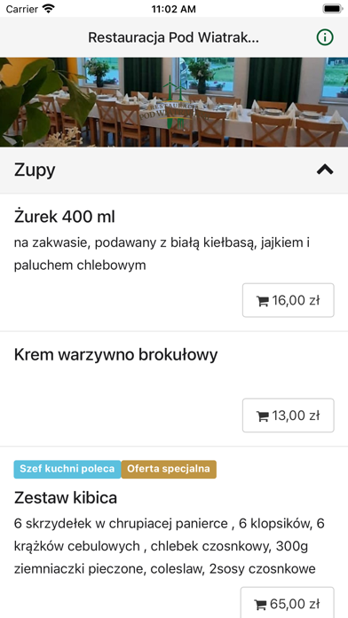 Restauracja Pod Wiatrakami Screenshot