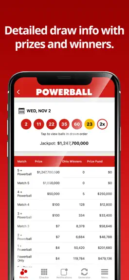 Game screenshot Ohio Lottery Numbers apk