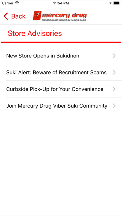 Mercury Drug Screenshot