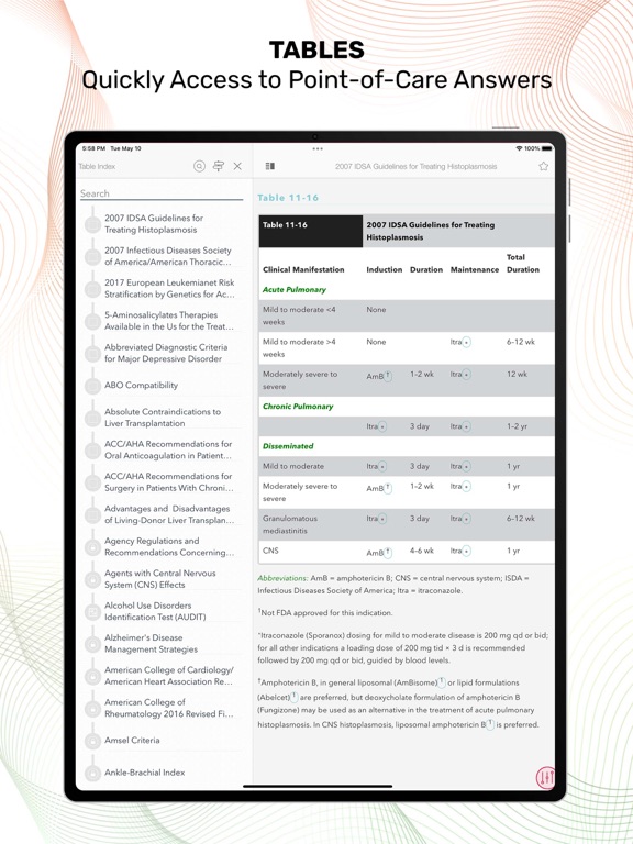 Conn's Current Therapy iPad screenshot 5 - Medical app