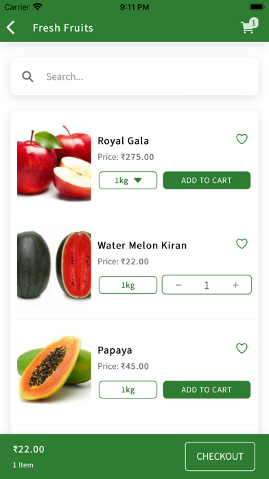Everyday Fresh. Screenshot