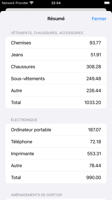 Screenshot #3 pour Frais de Rentrée Scolaire