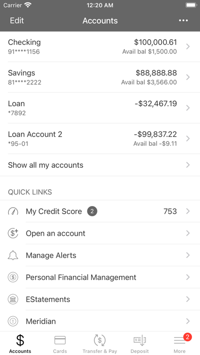 Mi BANK Personal Screenshot