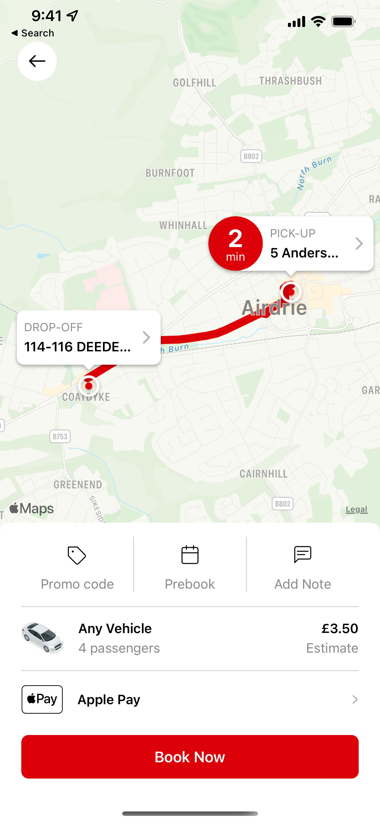 Airdrie Taxis.