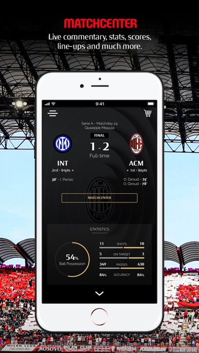 AC Milan Official App Screenshot