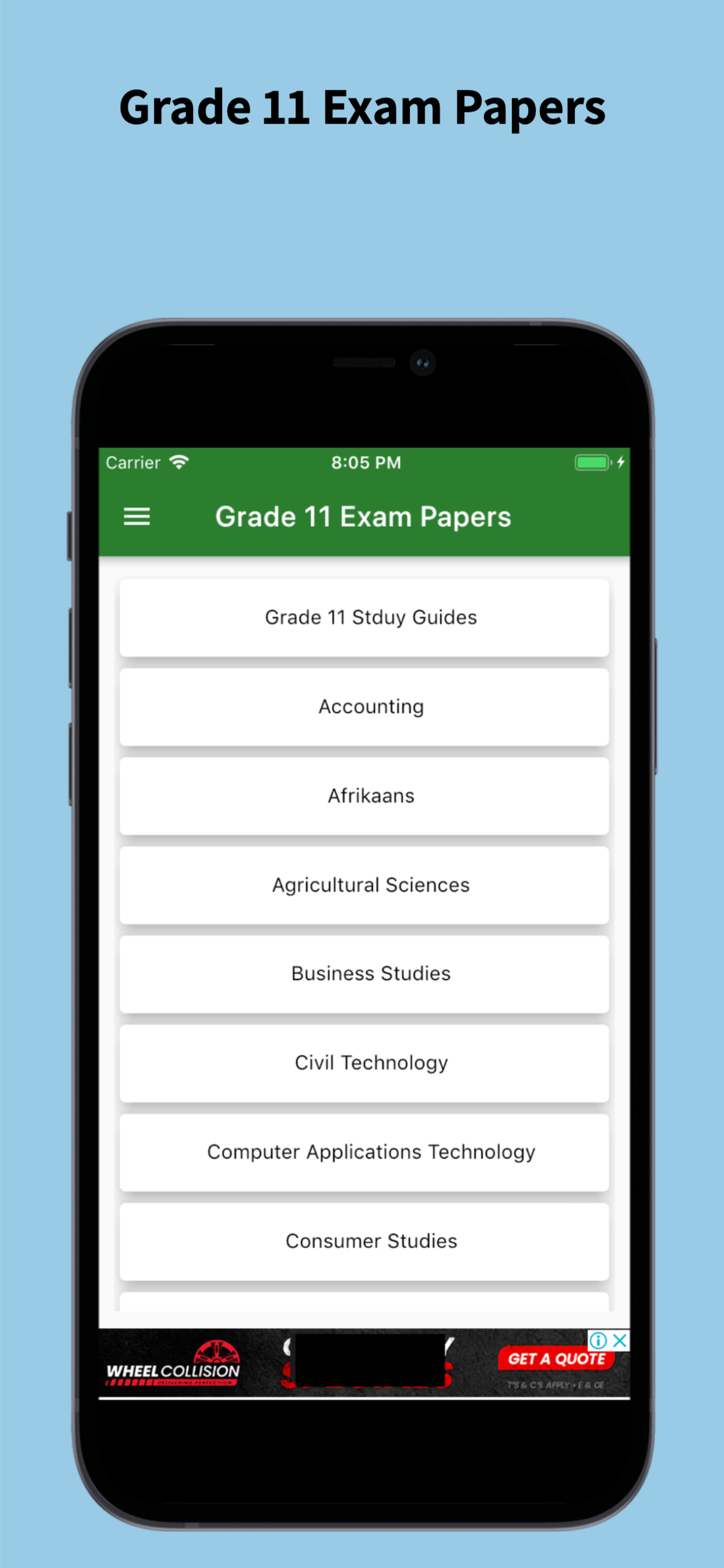 Grade 11 Exam Papers