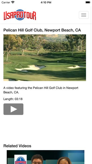 USA Pro Tour Golf Channel Screenshot