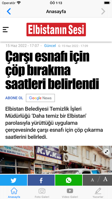 Elbistanın Sesi Gazetesi Screenshot