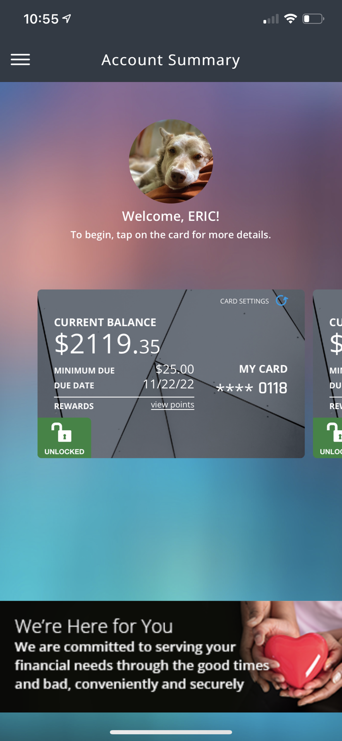 Financial First Card Manager