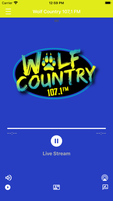 Wolf Country 107.1 FM Screenshot