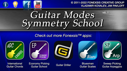 Guitar Modes Symmetry School Screenshot