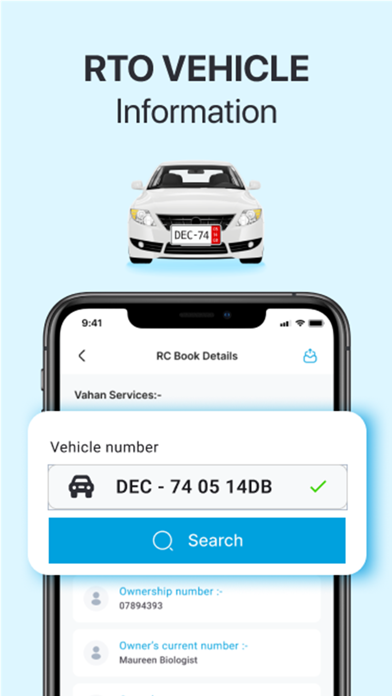 RTO Vehicle Informations Screenshot