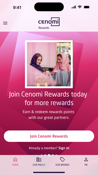 Cenomi Rewards Screenshot