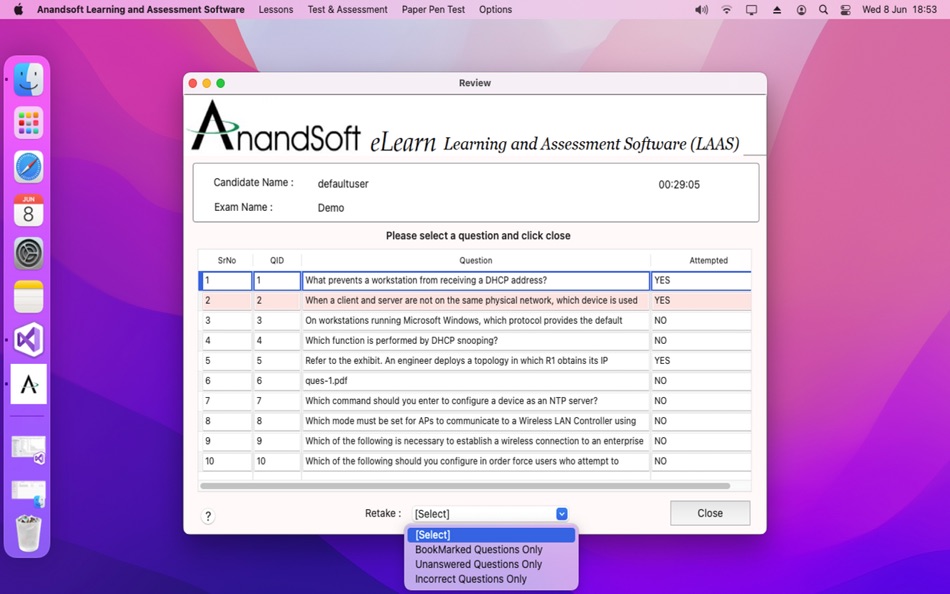 #4. Learning & Assessment Software (macOS) بواسطة: Anand Software and Training Pvt Lyd