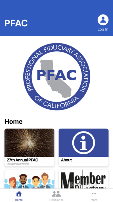 PFAC Mobile App Screenshot