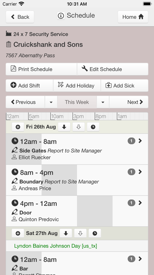 #5. ShiftApp - Employee Scheduling (iOS) 由: Jason Lee Limited
