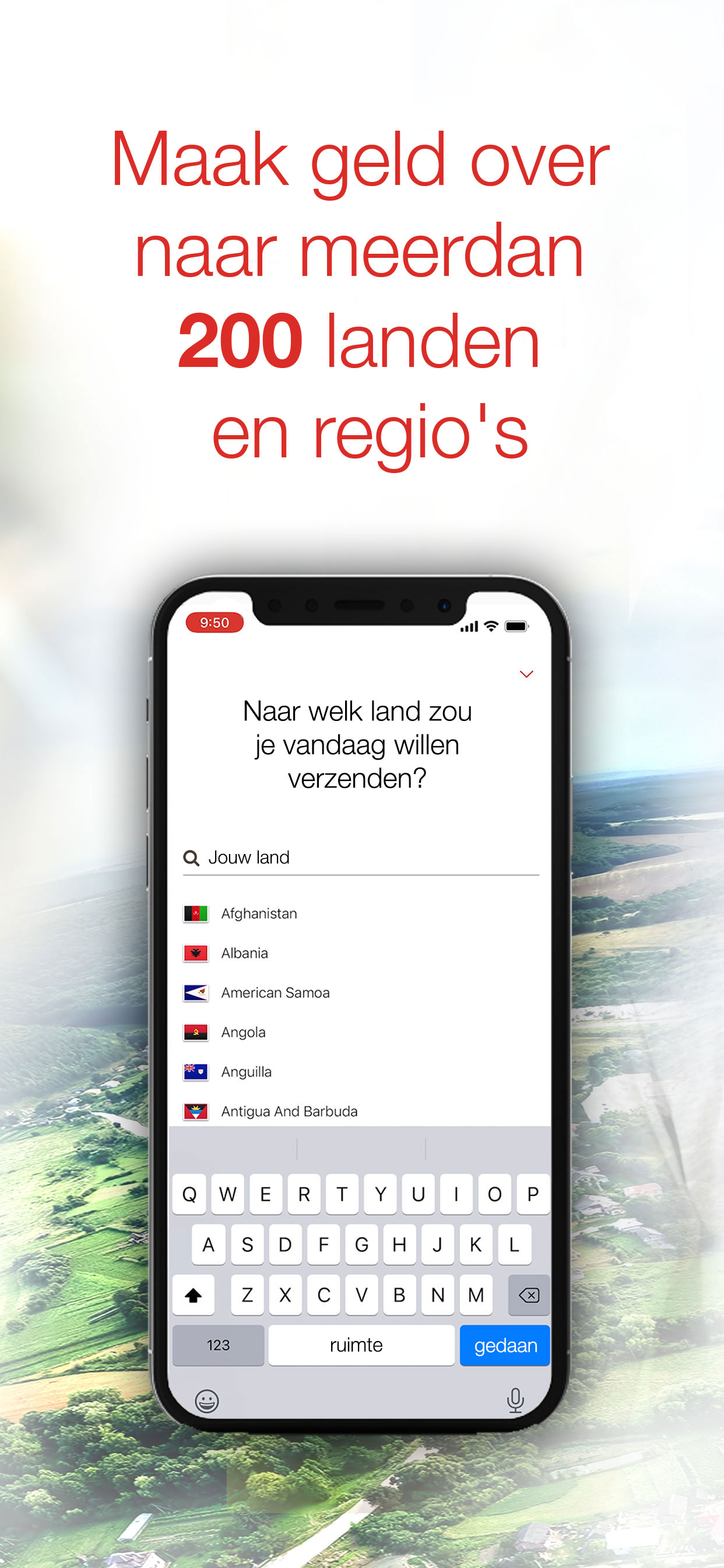 MoneyGram®-app Geld Verzenden